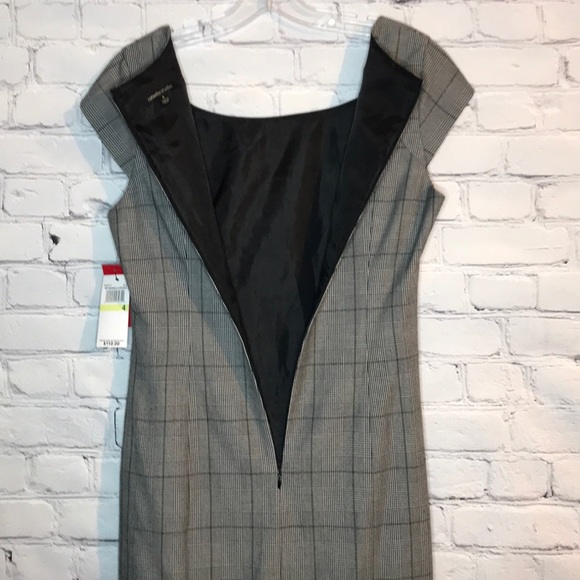 NWT Rafaella Size 4 Black &Cream Houndstooth Dress - Picture 11 of 12